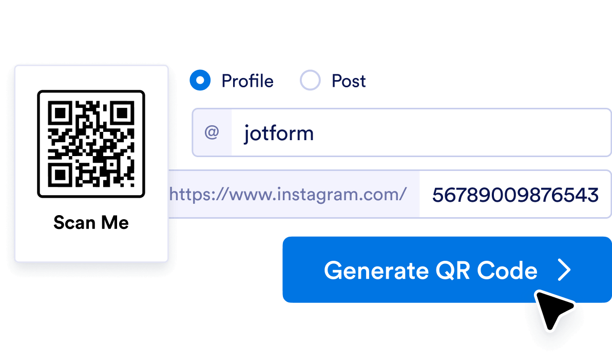 Enter the URL for your Instagram profile or post