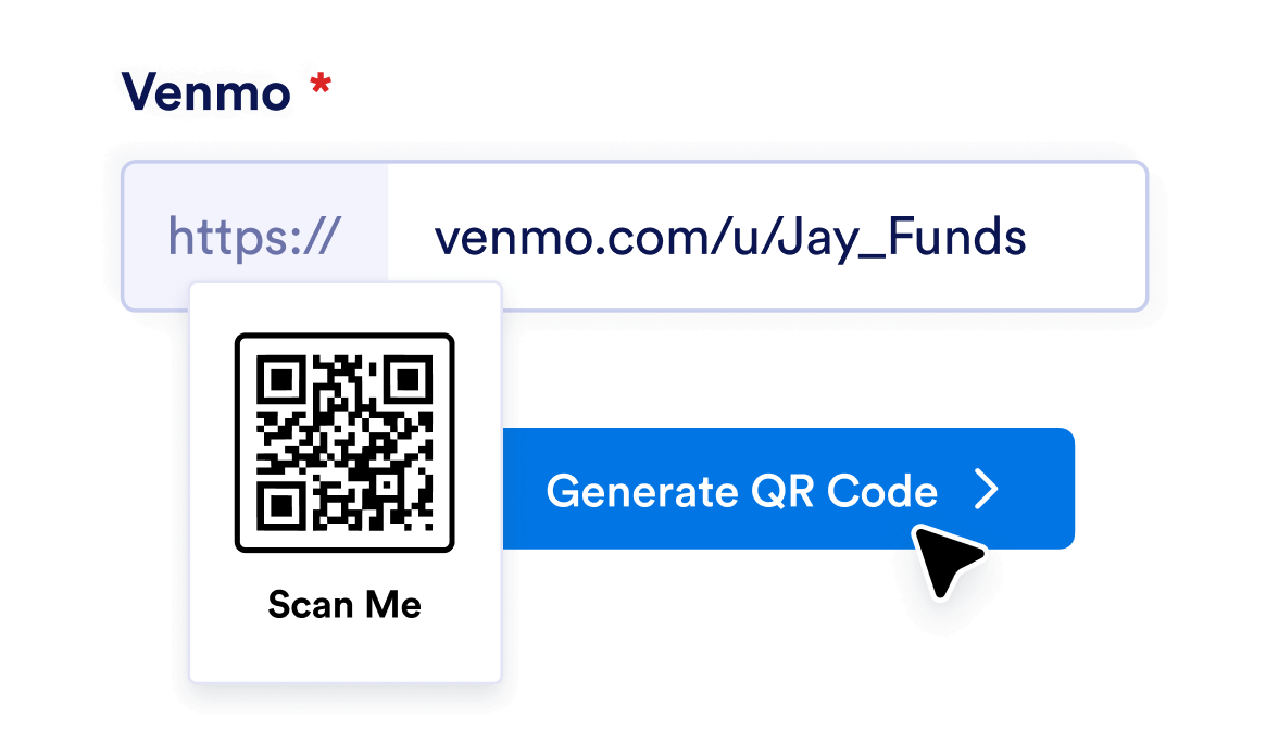 Enter your Venmo username