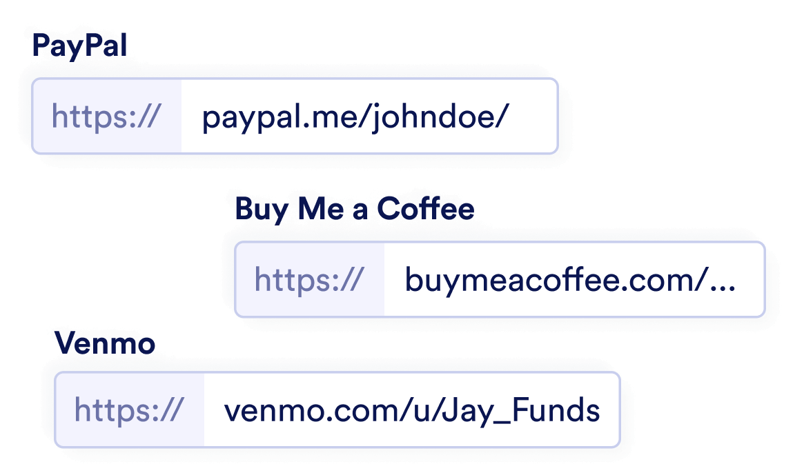 Input your payment details