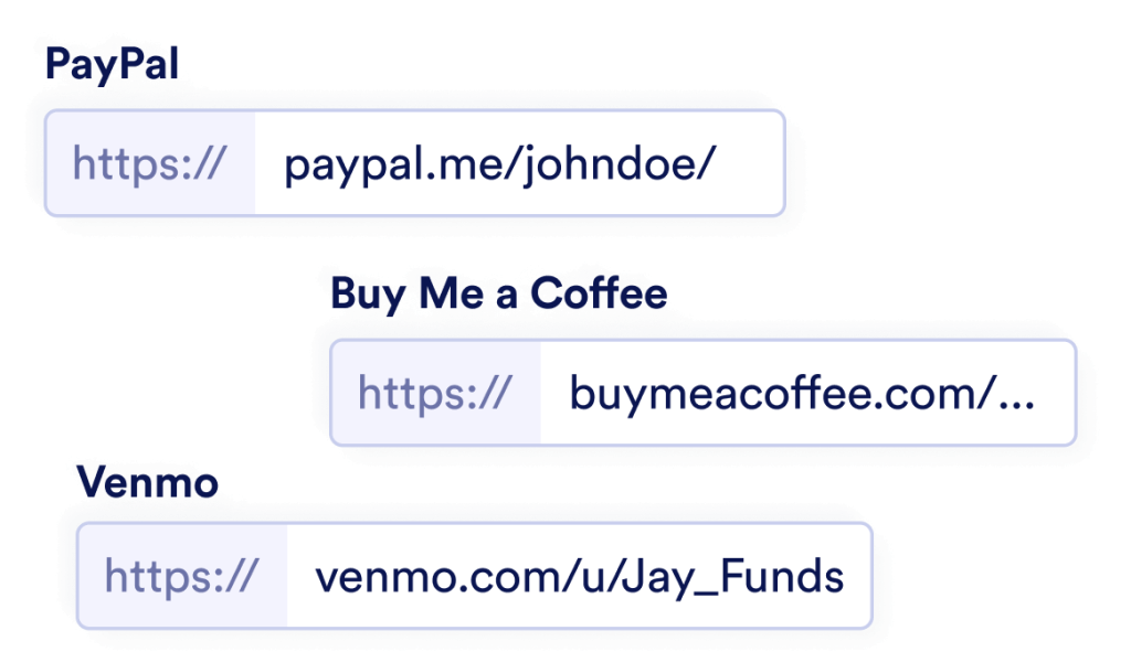 Input your payment details