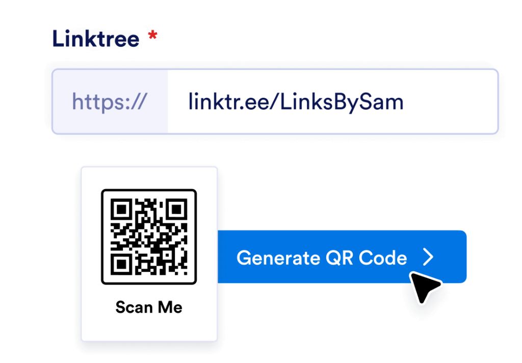 Enter your Linktree URL