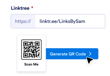 Enter your Linktree URL