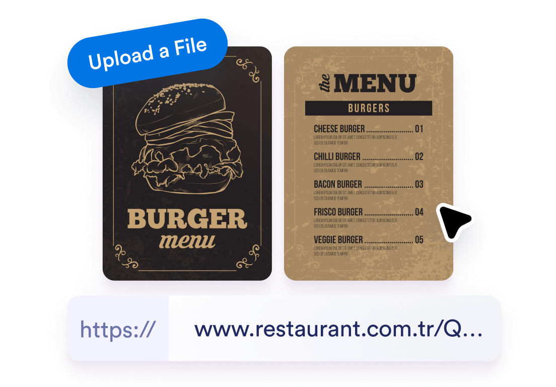 Upload your menu