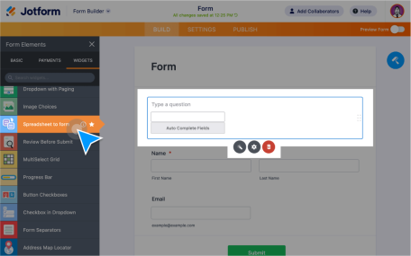 Autofill Form Fields