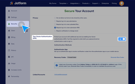 Two-Factor Authentication (2FA)