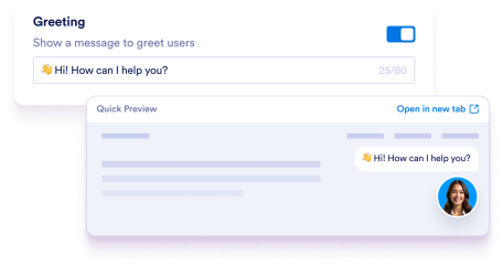 Add a Greeting Message