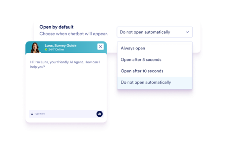 Choose When Your Chatbot Opens