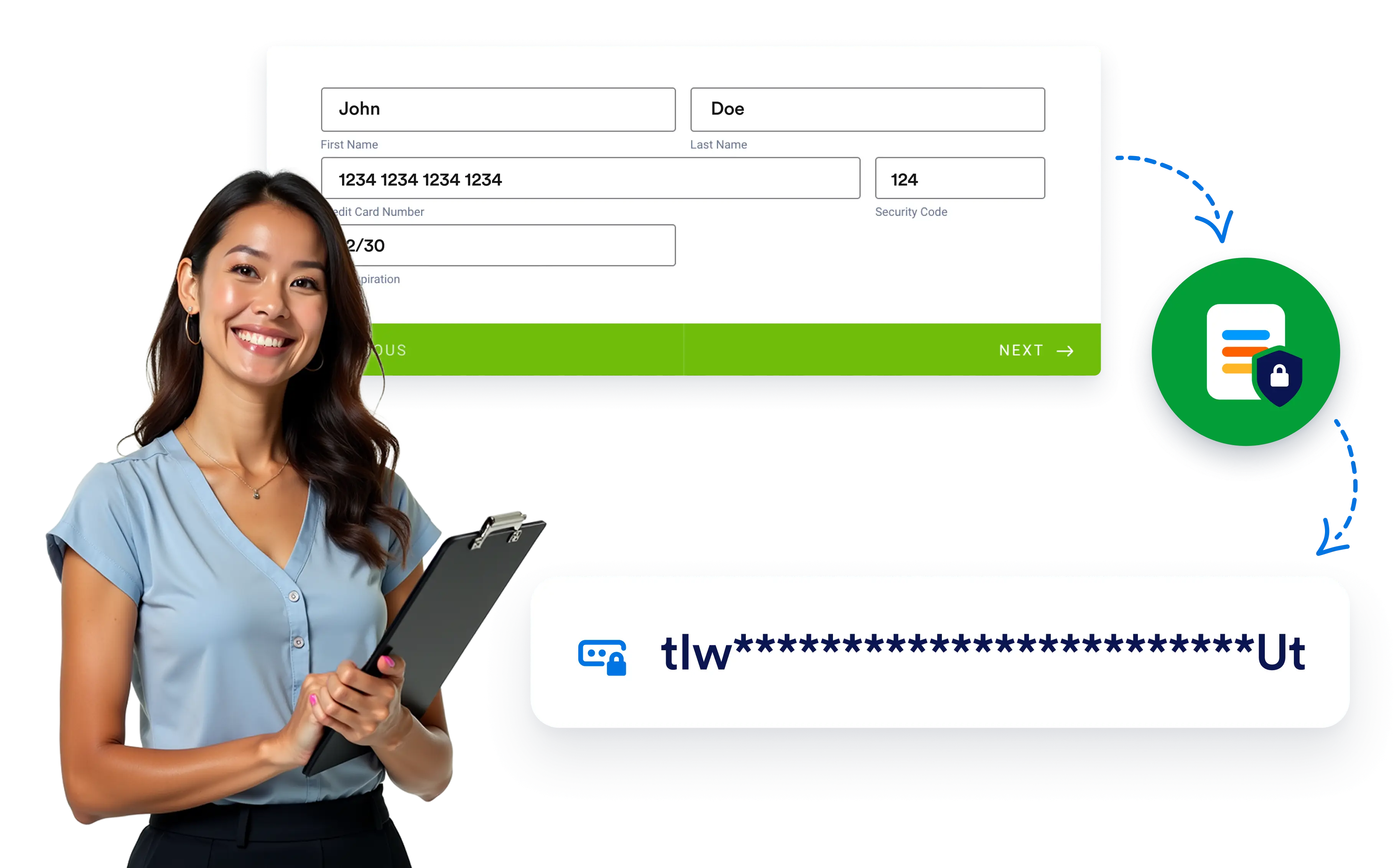 Nonce Flow / Tokenization & Encryption