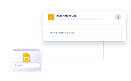 Import from Google Slides with a URL