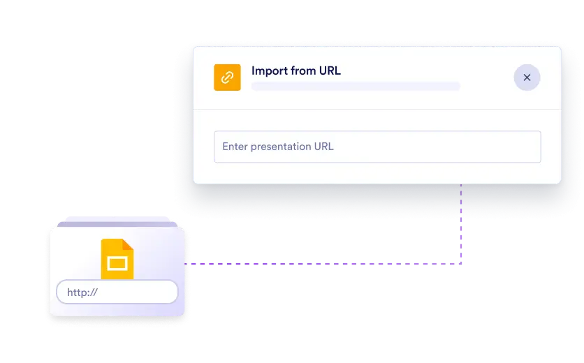 Import from Google Slides with a URL