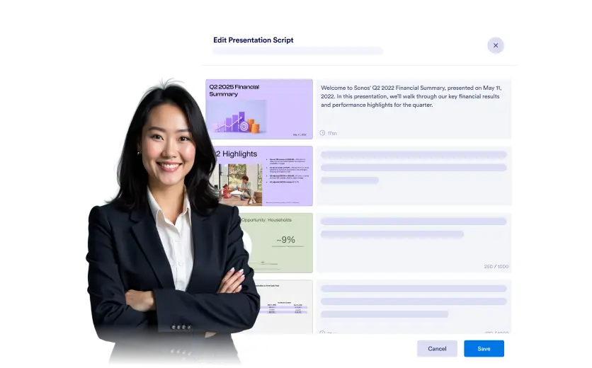 Generate Presentation Scripts