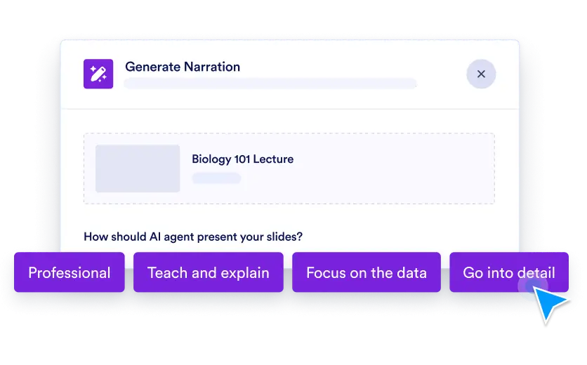 Generate Narration Style