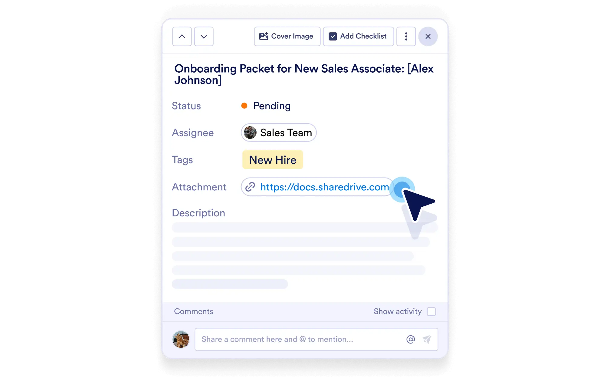 Add Links for Quick Access