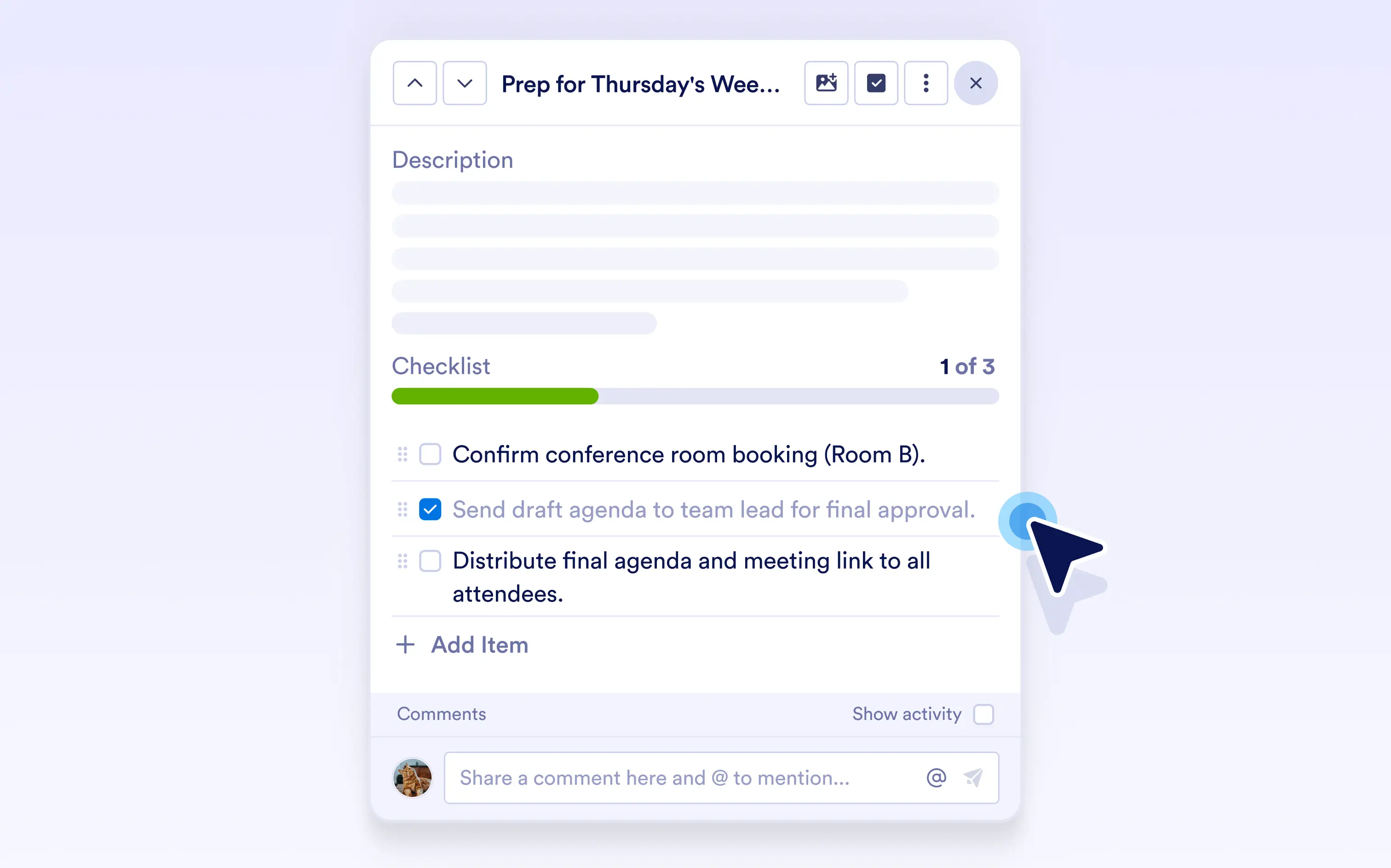 Add a Checklist for Easy Tracking