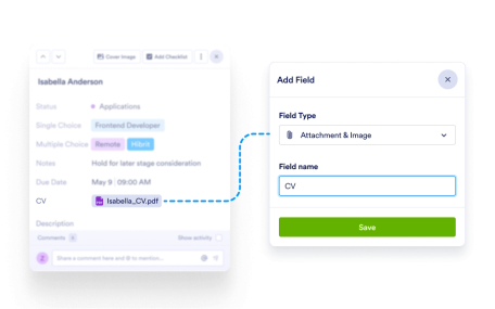 Custom Attachment Field