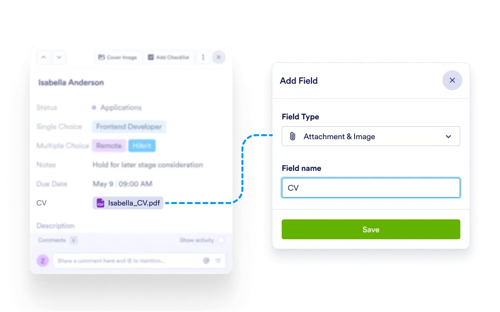 Custom Attachment Field