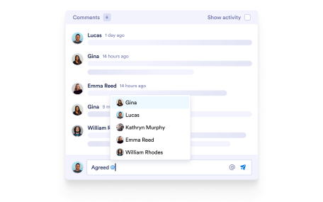 Comment on Tasks