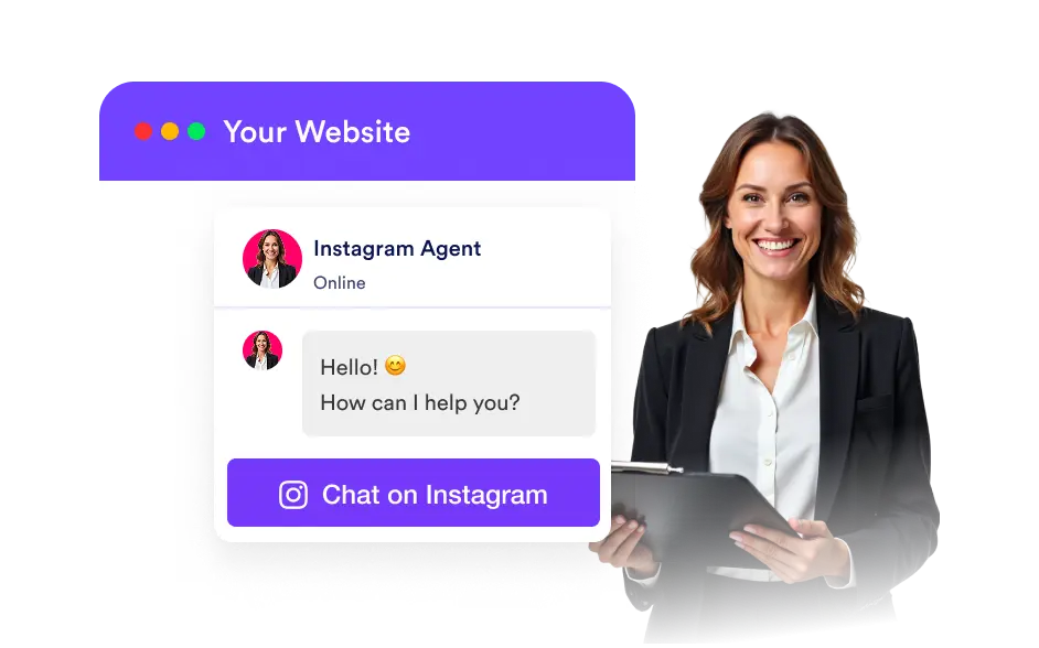 Embed Instagram Agent on Web