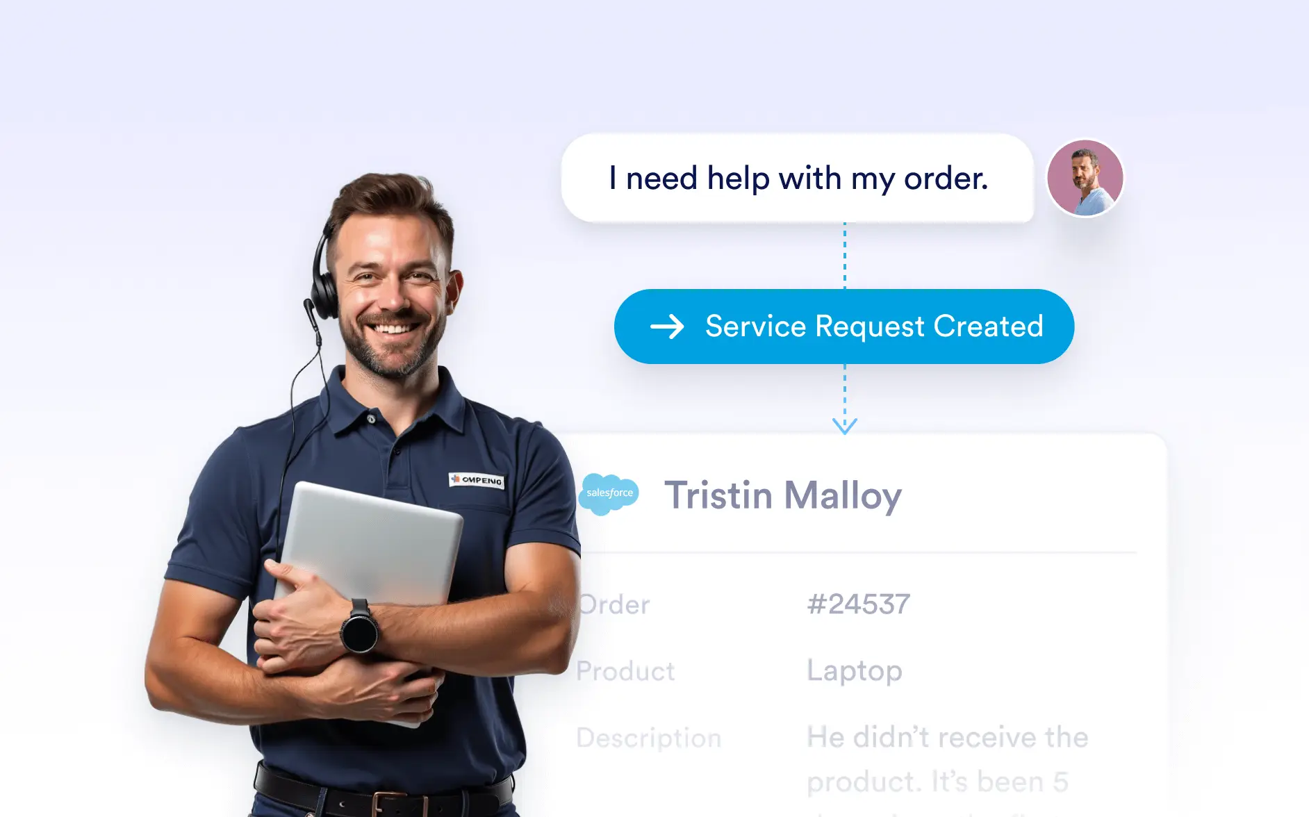 Create Service Request for Order