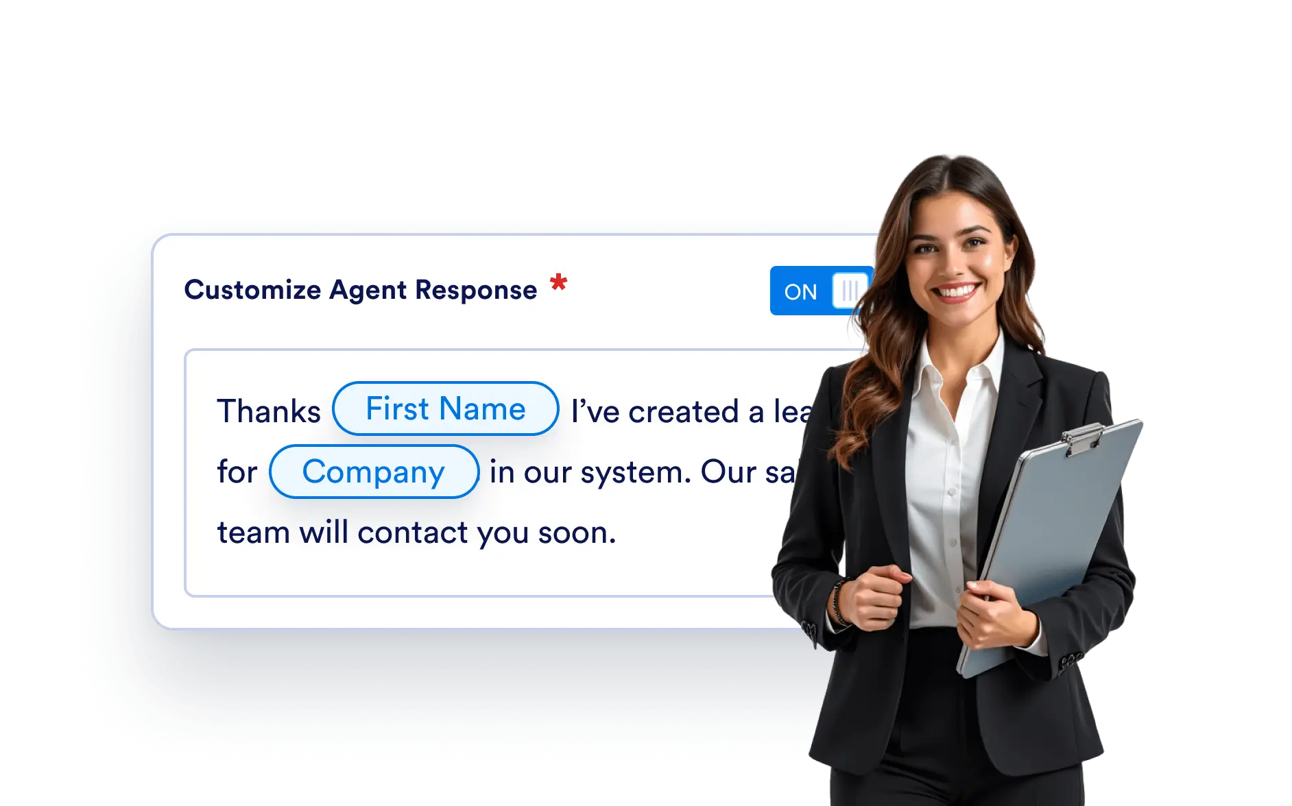 Set Custom Agent Message