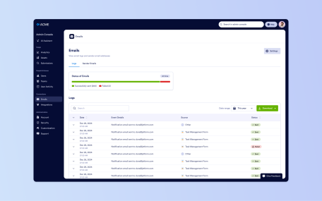 Organization-wide Sender Emails