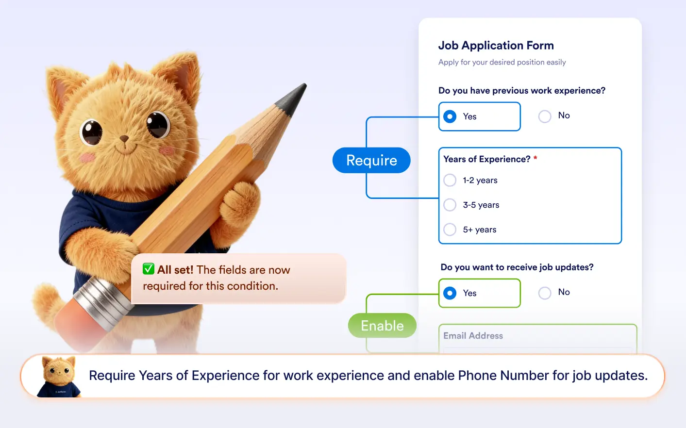 Control Required and Enabled Fields