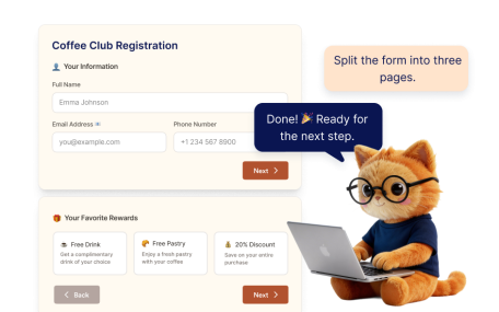 Manage Form Pages