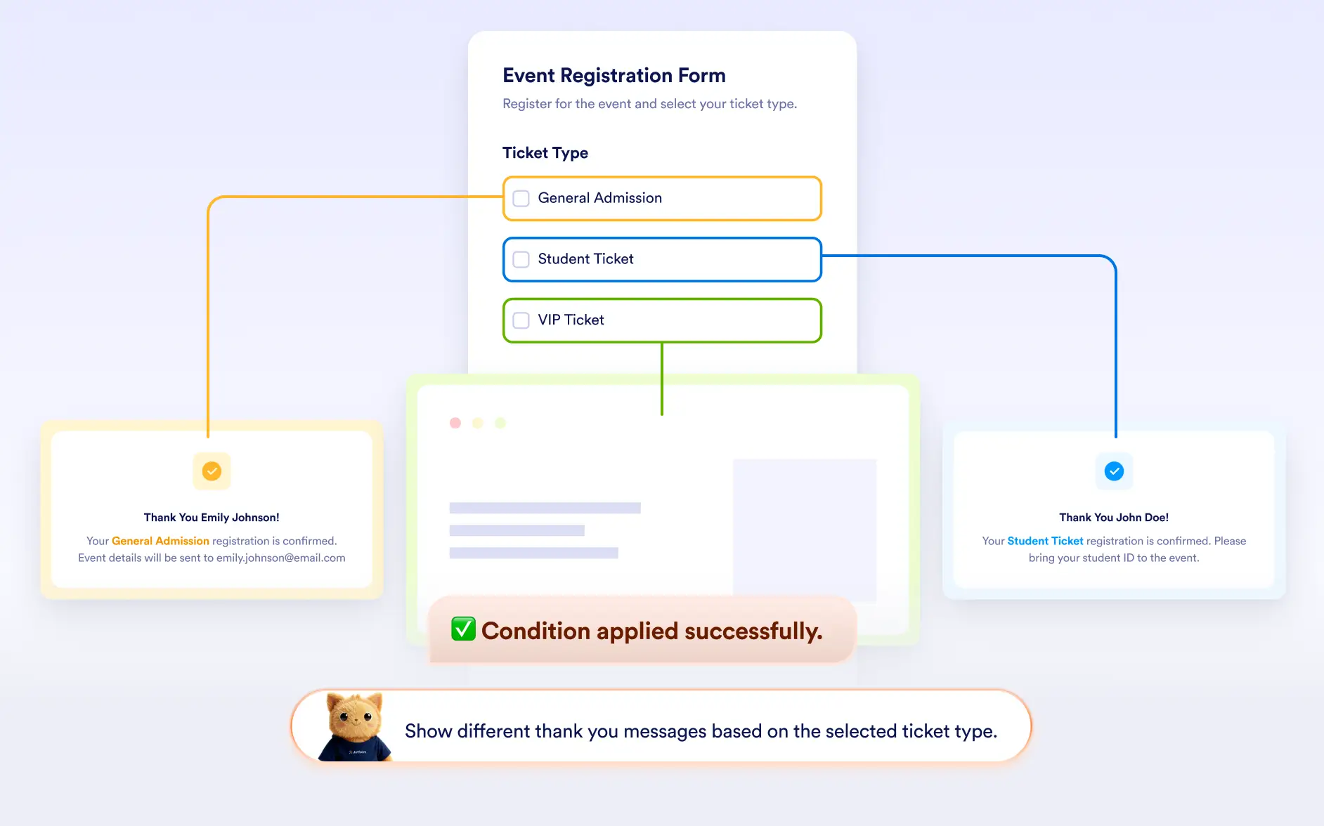 Configure Thank You Page Behavior