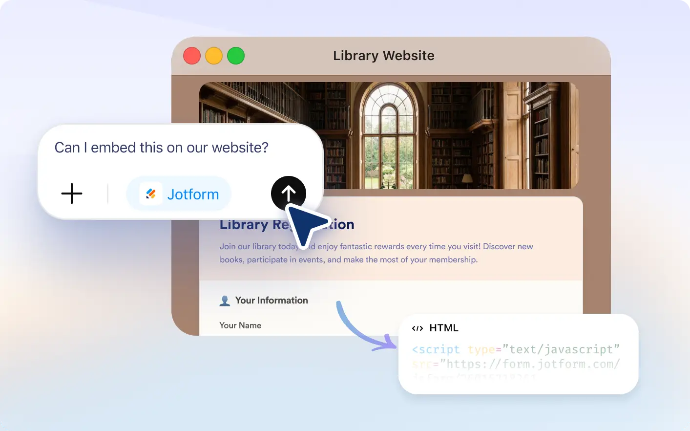 Generate JavaScript Embed Snippets