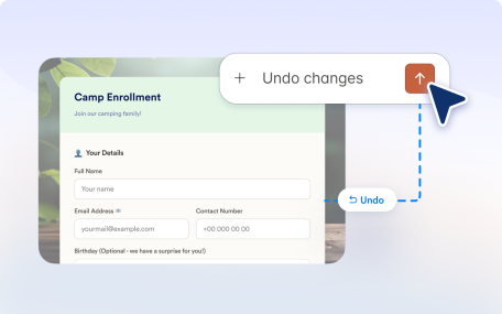 Undo or Redo Changes