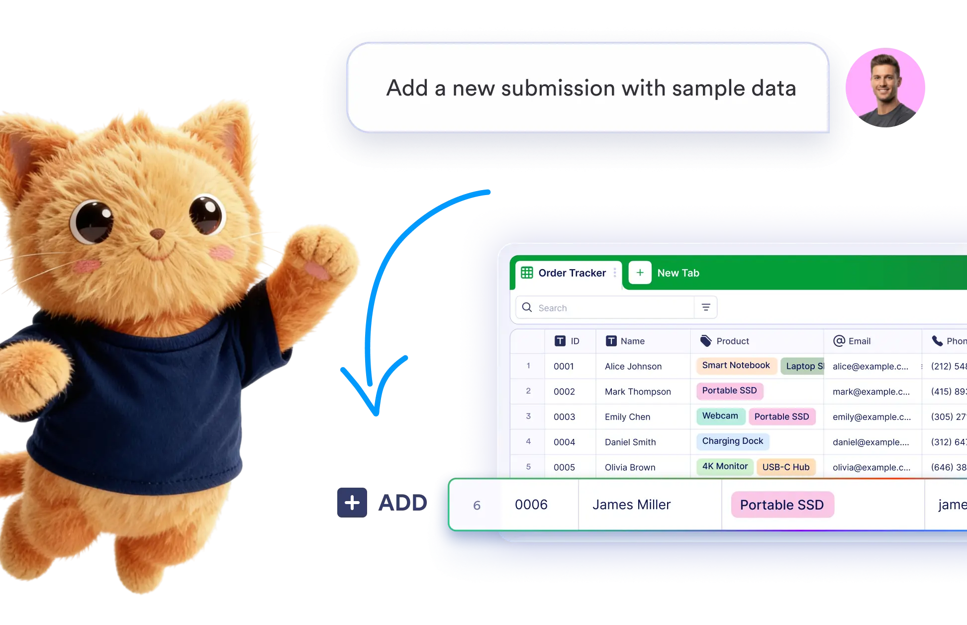 Add Table Data