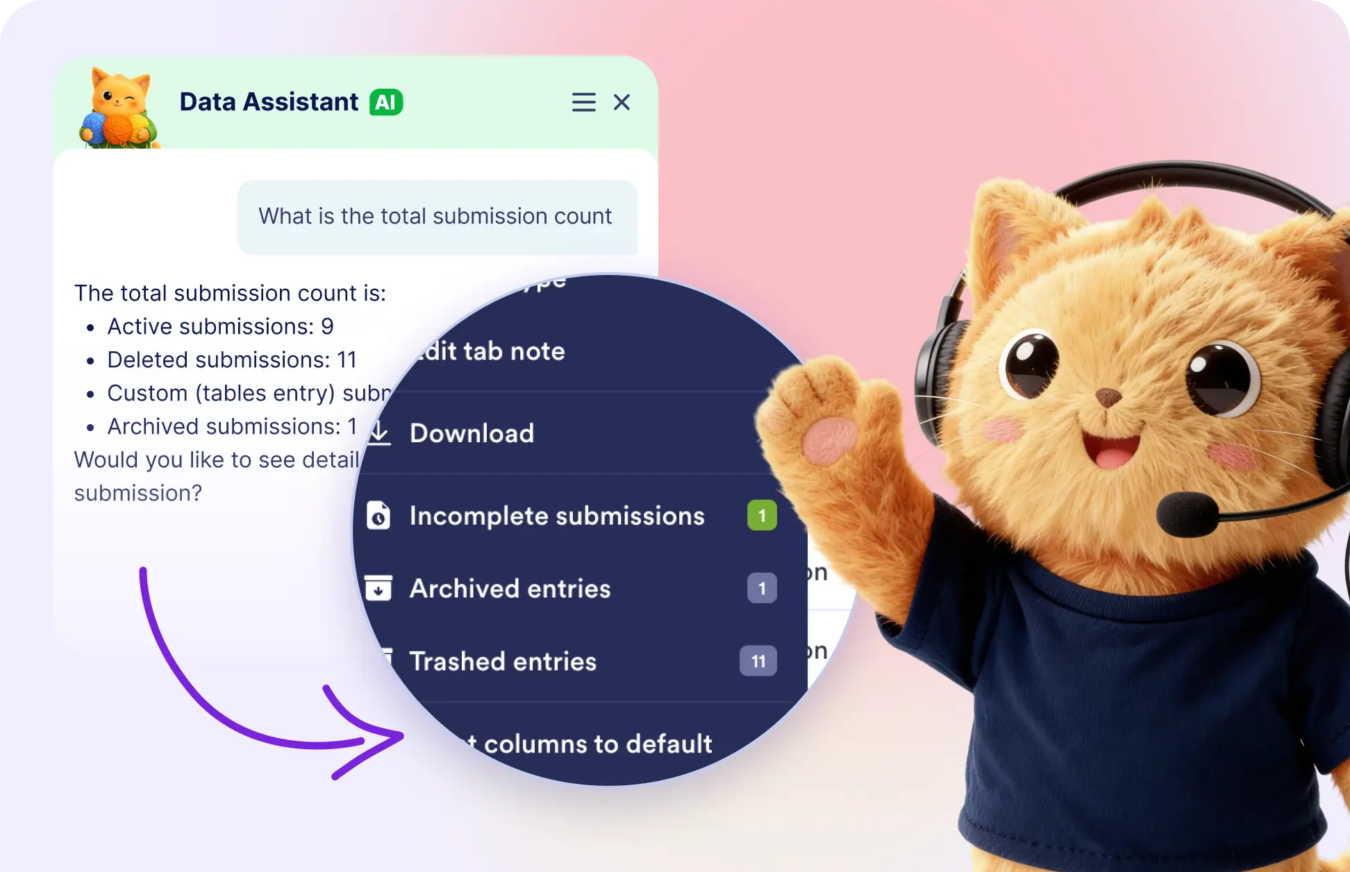 View Submission Statistics