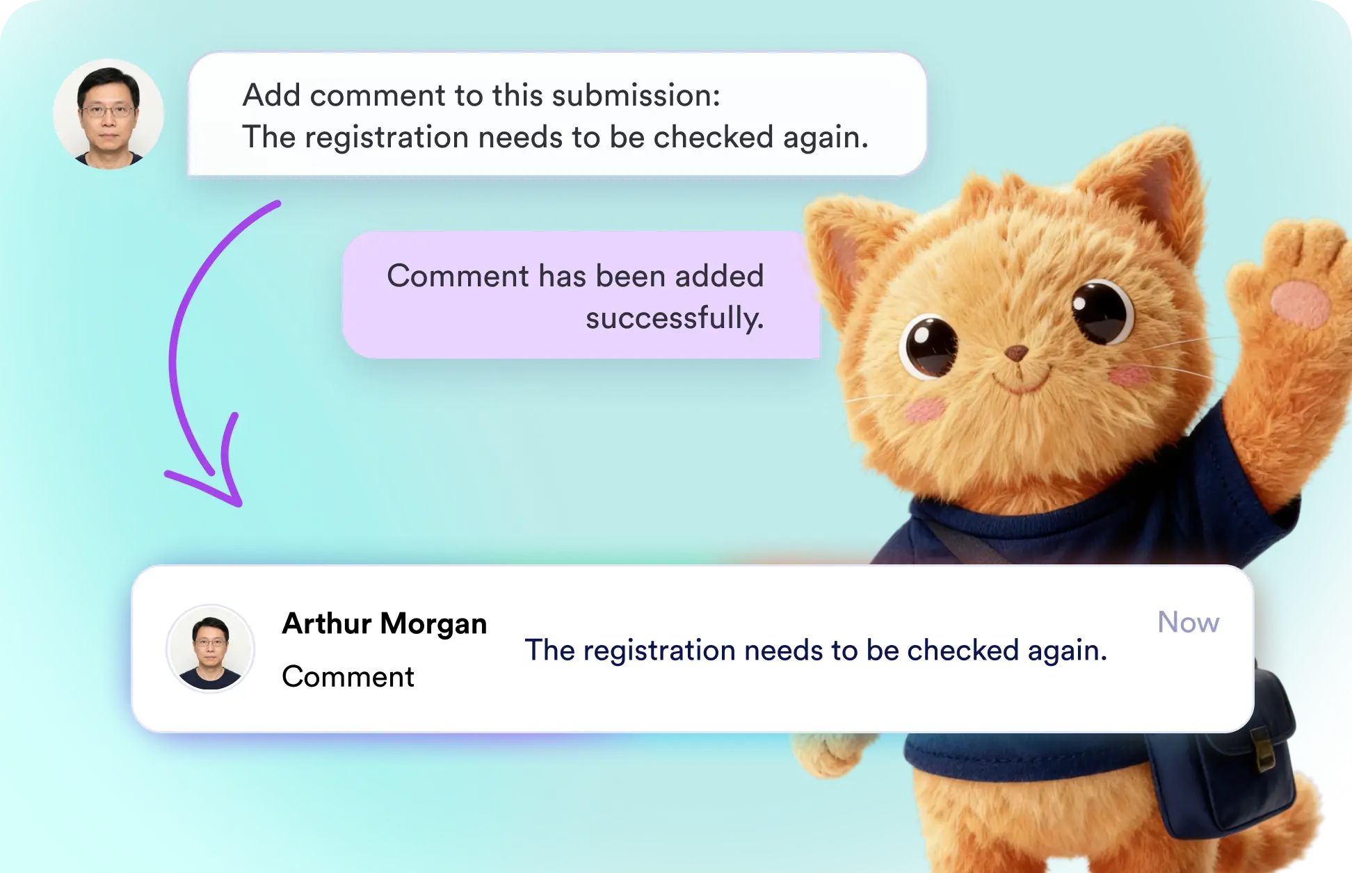 Add Comments to Submissions