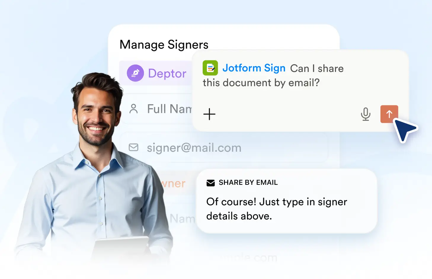 Invite by email
