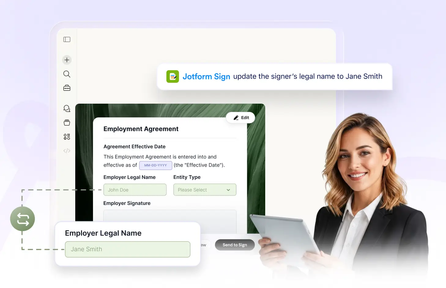Update signer details
