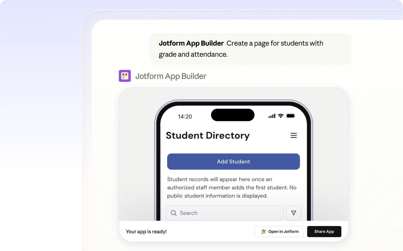 Example form design