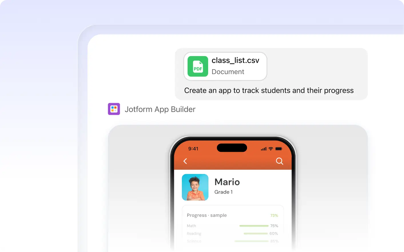 Example form design