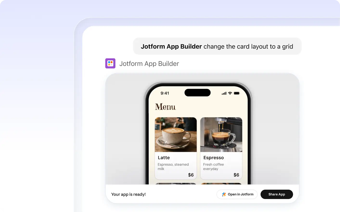 Example form design
