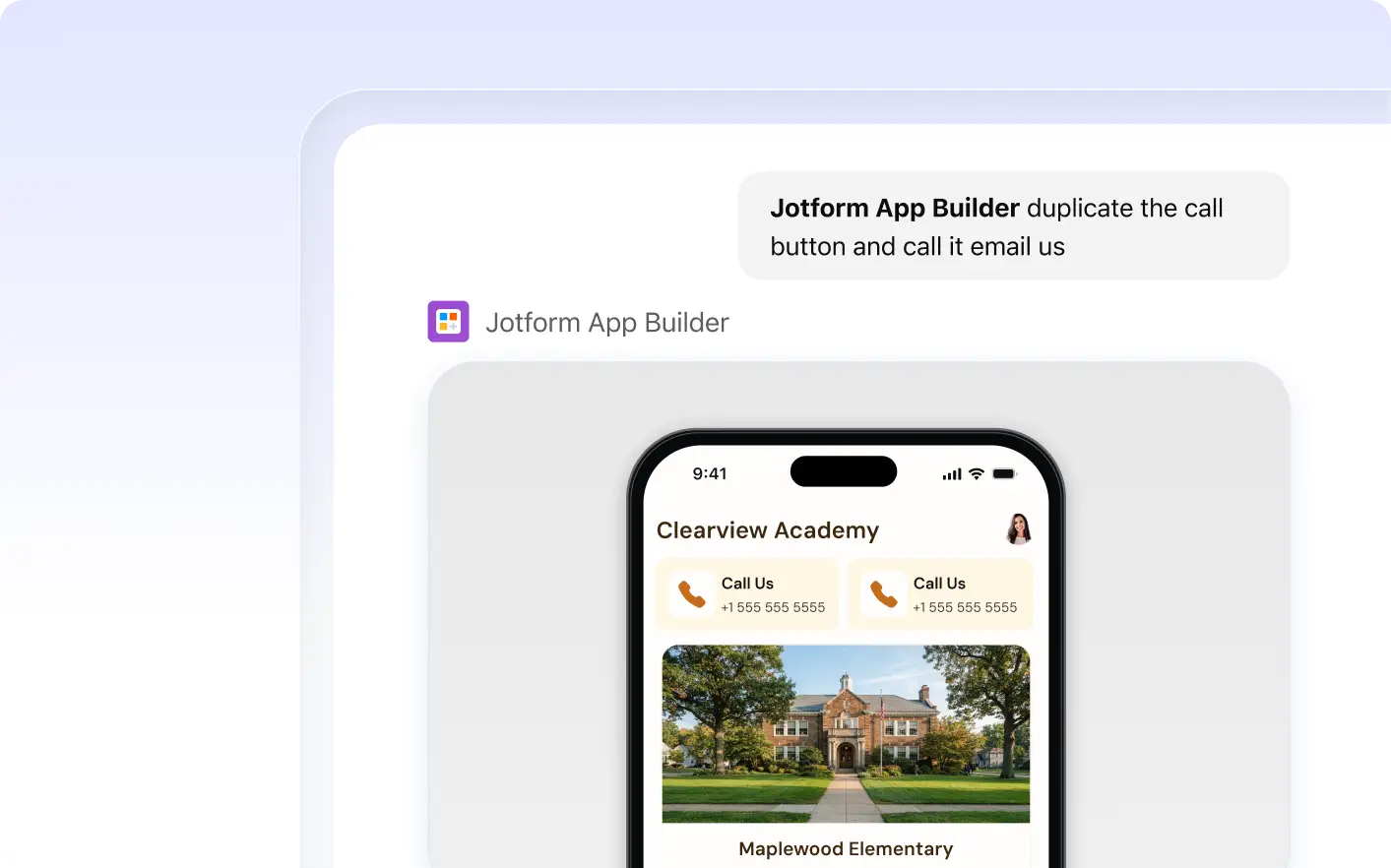 Example form design