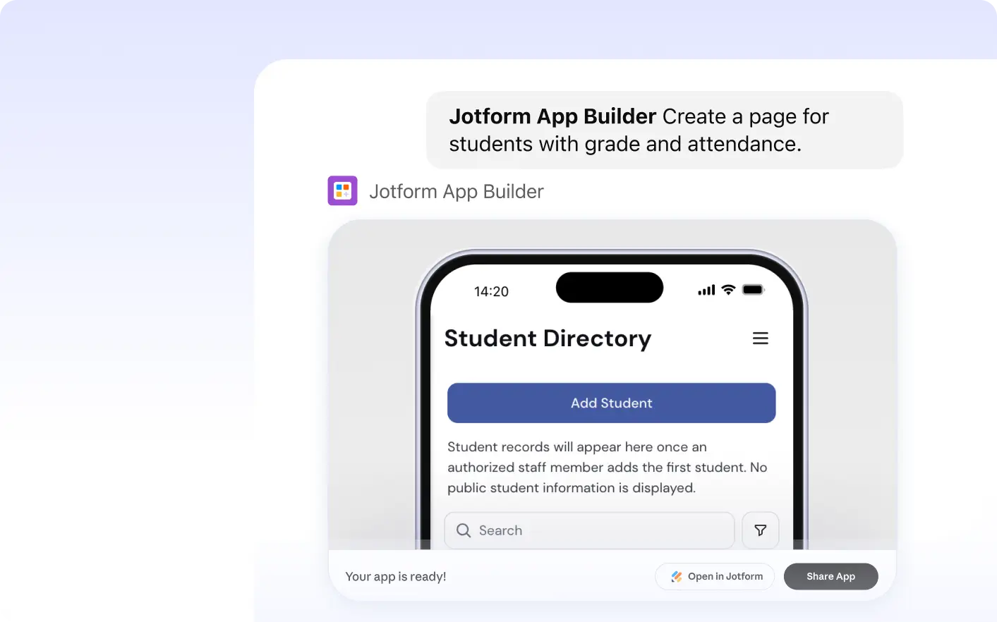 Example form design