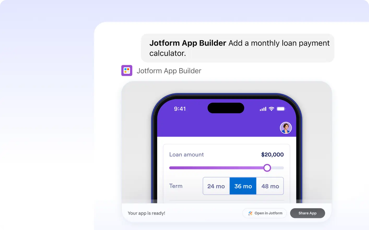 Example form design