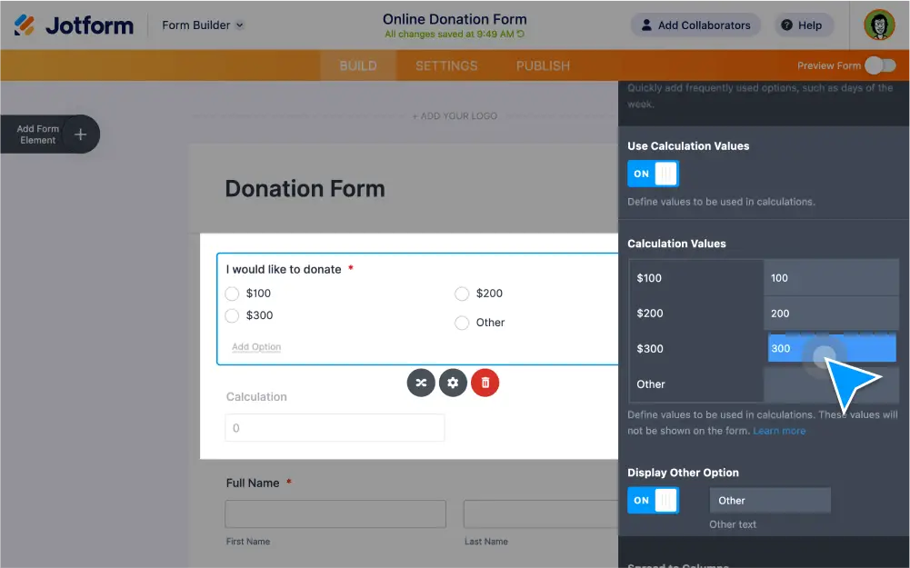 Collecting Donations