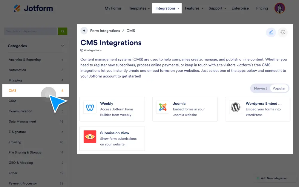 CMS Integrations