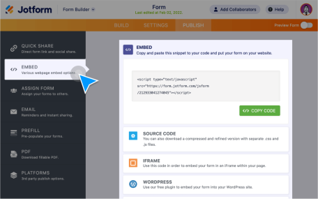 Advanced Embedding in Forms