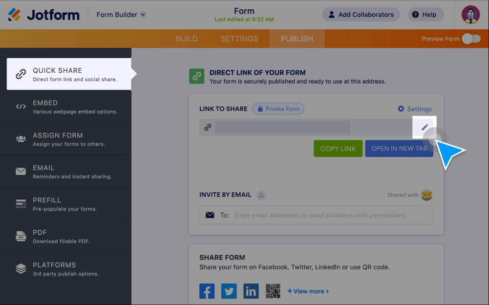 Form URL Customization