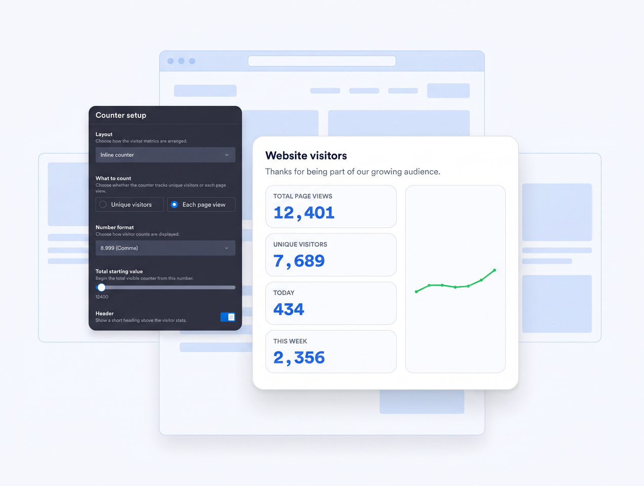 Choose a layout for any page section