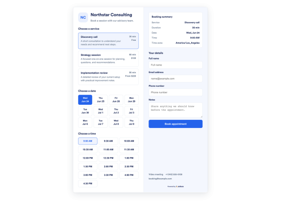 Create Your Own Appointment Booking Widget in Seconds for Your Website