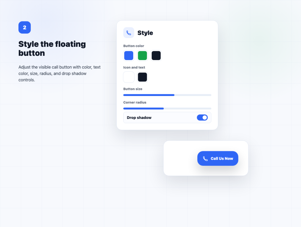 Customize the button style