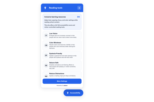 Accessibility Widget Features for More Comfortable Browsing