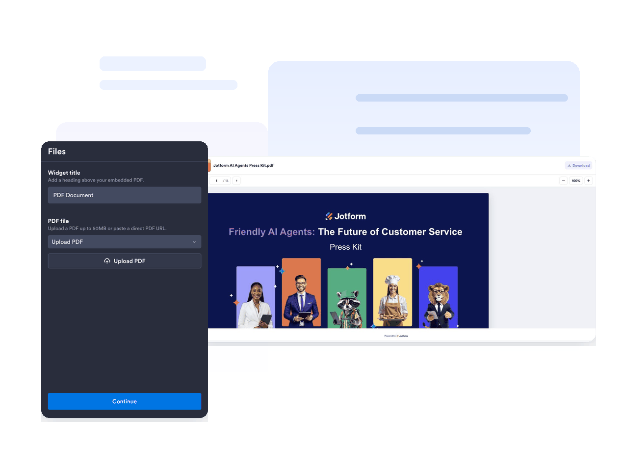 Customize the document experience